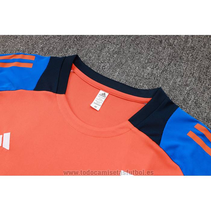 Chandal del Juventus Manga Corta 2024-2025 Naranja - Pantalon Corto